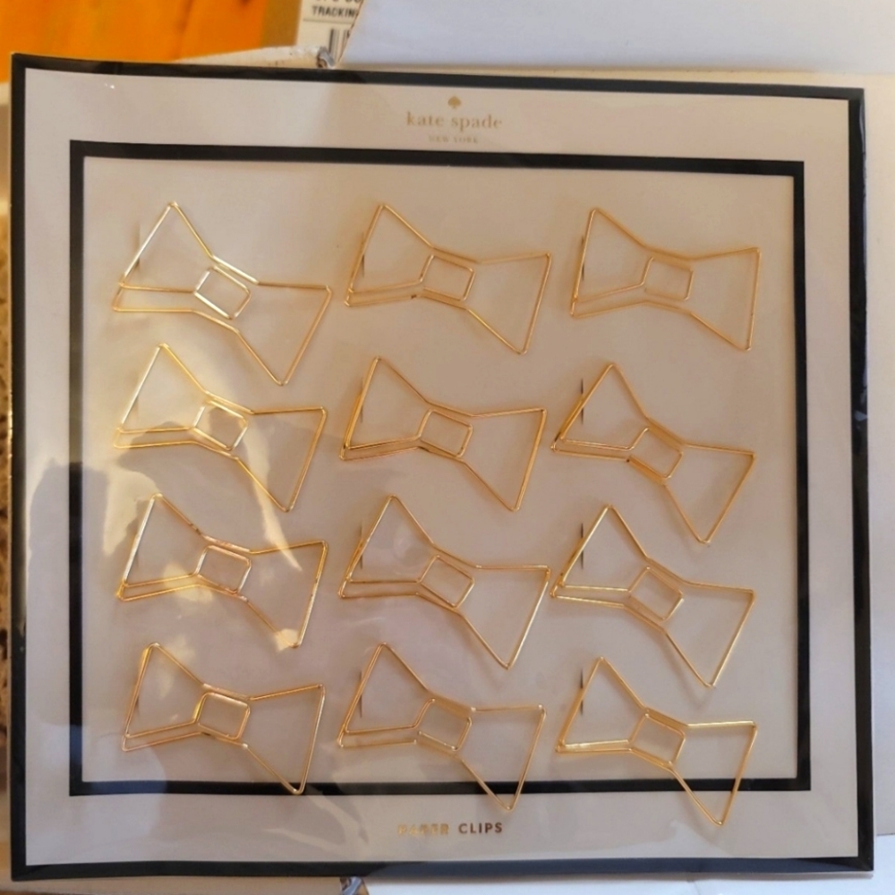 Kate Spade Gold Paper Clips